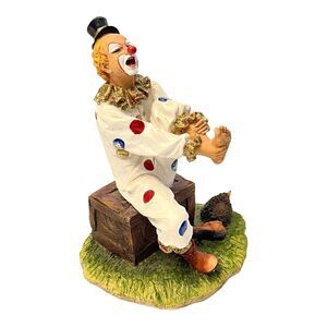 VTG Summit Collection Porcupine Quills In Foot CIRCUS CLOWN Resin Figurine 5.5"